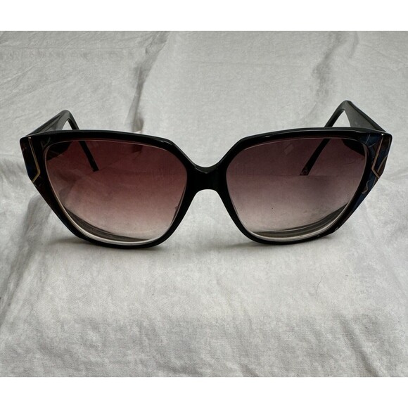 LUXOTTICA SUNGLASSES 1412 UV GARD PEARL BLACK ITALY - FRAMES‎ ONLY - Picture 13 of 13